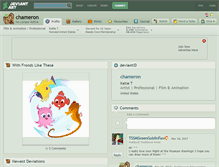 Tablet Screenshot of chameron.deviantart.com