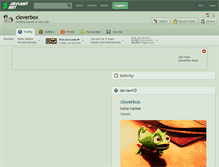 Tablet Screenshot of cloverbox.deviantart.com