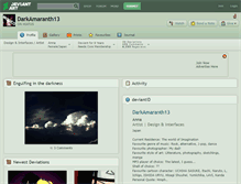 Tablet Screenshot of darkamaranth13.deviantart.com