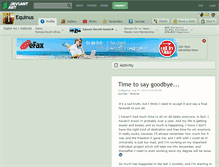 Tablet Screenshot of equinus.deviantart.com