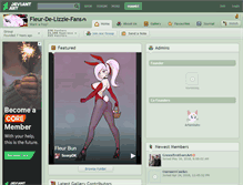 Tablet Screenshot of fleur-de-lizzie-fans.deviantart.com