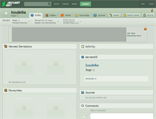 Tablet Screenshot of koudelka.deviantart.com