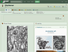 Tablet Screenshot of kileyhannan.deviantart.com