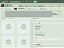 Tablet Screenshot of photorotic.deviantart.com