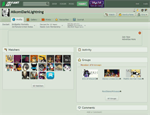 Tablet Screenshot of mikomidarklightning.deviantart.com