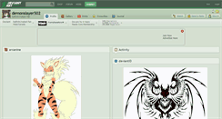 Desktop Screenshot of demonslayer502.deviantart.com