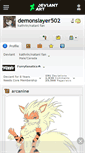Mobile Screenshot of demonslayer502.deviantart.com