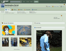 Tablet Screenshot of marshmallow-ferret.deviantart.com