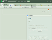 Tablet Screenshot of breek.deviantart.com