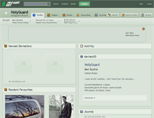 Tablet Screenshot of holyguard.deviantart.com