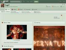 Tablet Screenshot of frog27.deviantart.com