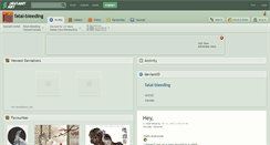 Desktop Screenshot of fatal-bleeding.deviantart.com