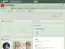 Tablet Screenshot of fatal-bleeding.deviantart.com