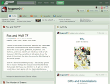 Tablet Screenshot of foxgamer01.deviantart.com
