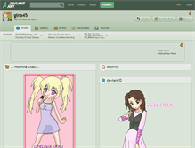 Tablet Screenshot of gina45.deviantart.com