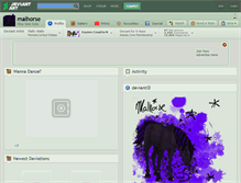 Tablet Screenshot of malhorse.deviantart.com