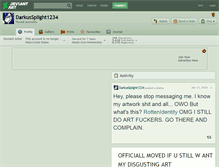 Tablet Screenshot of darkussplight1234.deviantart.com