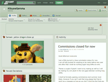 Tablet Screenshot of kitsunegemma.deviantart.com