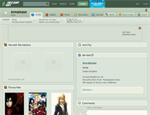 Tablet Screenshot of annalease.deviantart.com