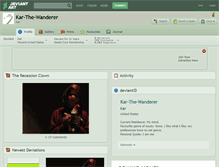 Tablet Screenshot of kar-the-wanderer.deviantart.com