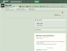 Tablet Screenshot of elke-wolf.deviantart.com
