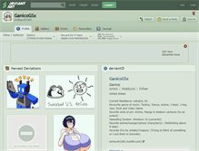 Tablet Screenshot of ganicogsx.deviantart.com