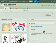 Tablet Screenshot of aph-chibiskorea-daze.deviantart.com