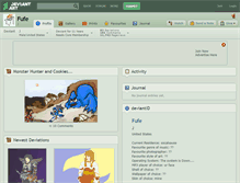 Tablet Screenshot of fufe.deviantart.com