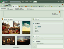 Tablet Screenshot of mohd991.deviantart.com