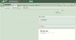 Desktop Screenshot of calamitygs.deviantart.com