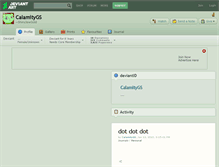 Tablet Screenshot of calamitygs.deviantart.com