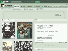 Tablet Screenshot of breadzilla.deviantart.com
