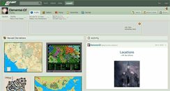 Desktop Screenshot of elemental-elf.deviantart.com