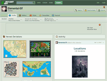 Tablet Screenshot of elemental-elf.deviantart.com