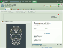 Tablet Screenshot of mental4metal666.deviantart.com