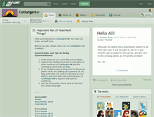 Tablet Screenshot of conlangers.deviantart.com