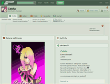 Tablet Screenshot of catsita.deviantart.com