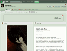 Tablet Screenshot of noename.deviantart.com