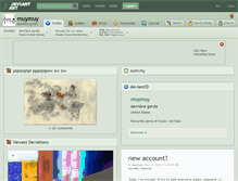 Tablet Screenshot of muymuy.deviantart.com