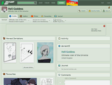 Tablet Screenshot of hell-goddess.deviantart.com