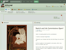 Tablet Screenshot of debbyusagi.deviantart.com