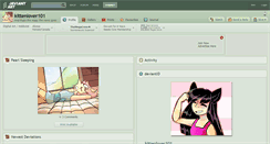 Desktop Screenshot of kittenlover101.deviantart.com