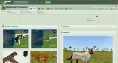 Desktop Screenshot of nightshadetheleopard.deviantart.com