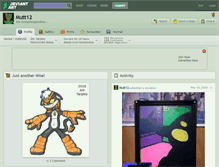 Tablet Screenshot of mutt12.deviantart.com