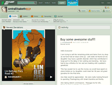 Tablet Screenshot of amiraelizabeth.deviantart.com