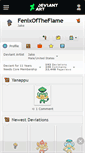 Mobile Screenshot of fenixoftheflame.deviantart.com
