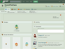 Tablet Screenshot of fenixoftheflame.deviantart.com