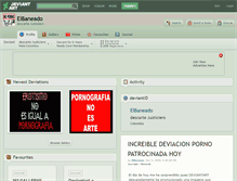 Tablet Screenshot of elbaneado.deviantart.com