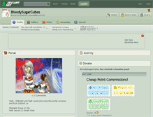 Tablet Screenshot of bloodysugarcubes.deviantart.com