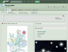 Tablet Screenshot of flower-apple.deviantart.com